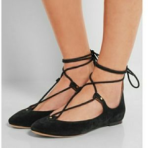 Chloe Foster lace up flats 38